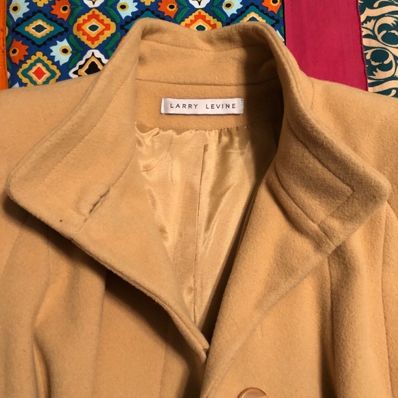 Larry Levine | Vintage Wool Draped Coat, Size 10 - Picture 3 of 8